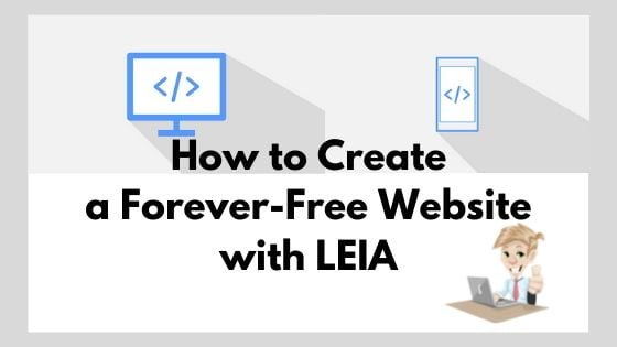 Leia will help you with your question of how to create a website for free.