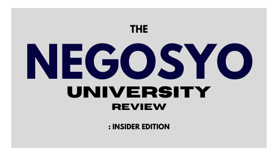 Negosyo university review insider edition.